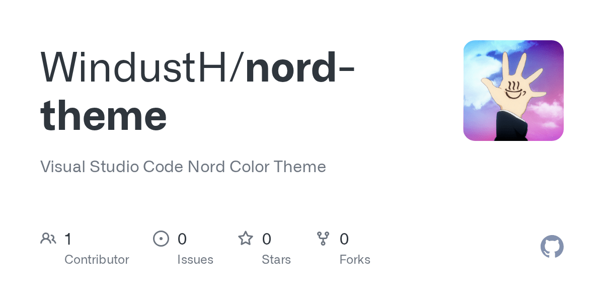 GitHub WindustH/nordtheme