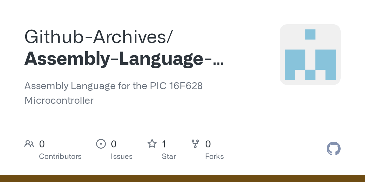 GitHub GithubArchives/AssemblyLanguageBlinkingLED Assembly