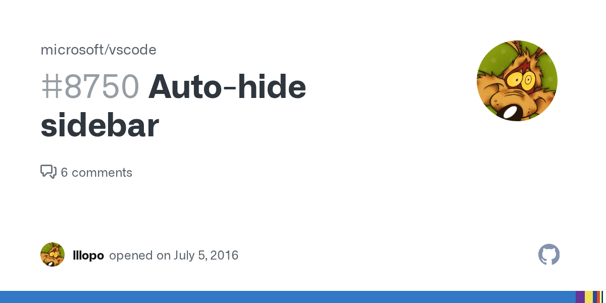 Autohide sidebar · Issue 8750 · microsoft/vscode · GitHub