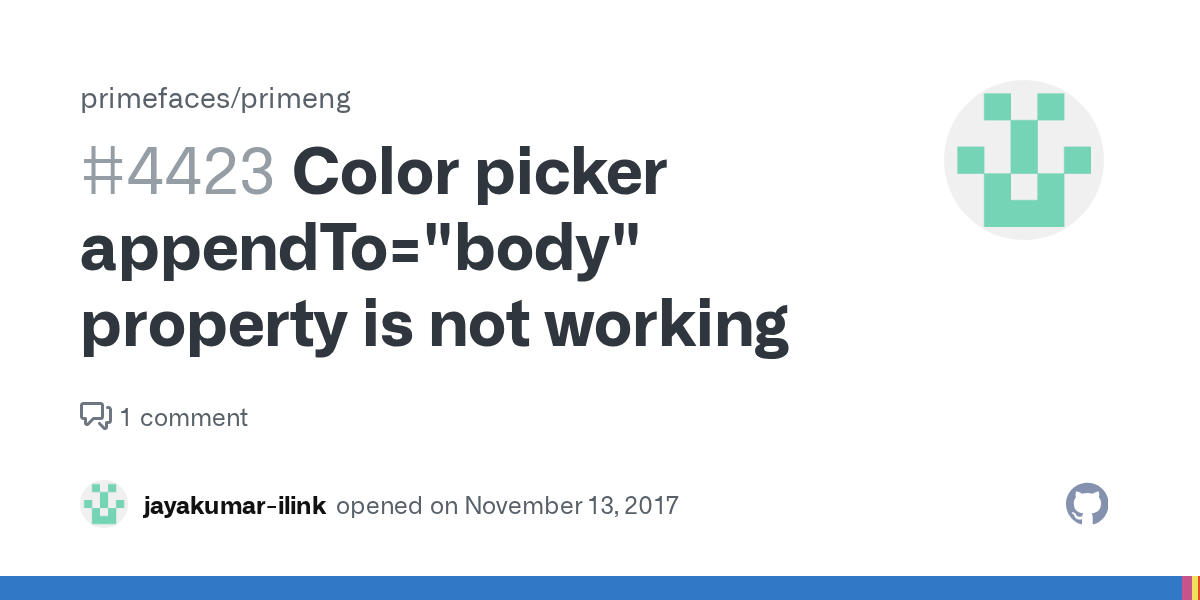 Color picker appendTo="body" property is not working · Issue 4423