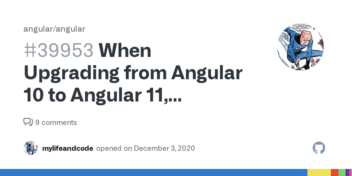 When Upgrading from Angular 10 to Angular 11, missinginjectable Schematic Throws Exception