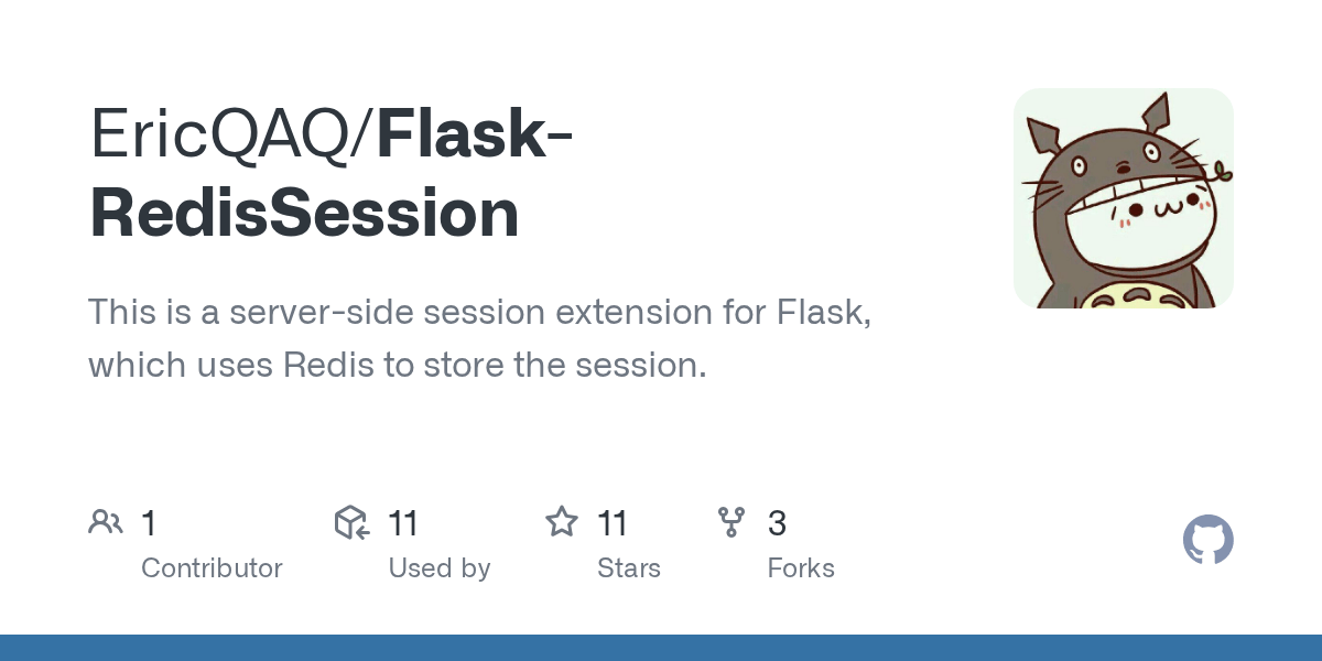 GitHub EricQAQ/FlaskRedisSession This is a serverside session