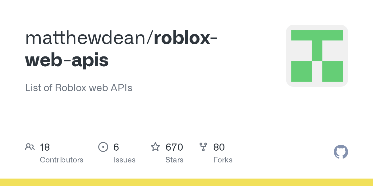 robloxwebapis/sitemap.txt at master · matthewdean/robloxwebapis