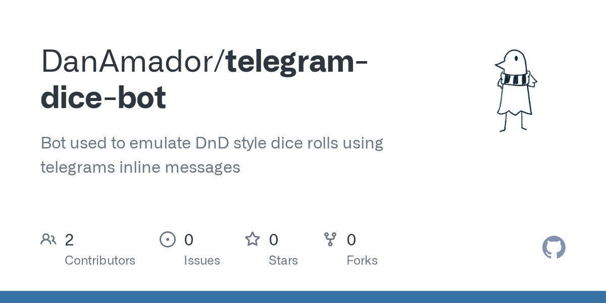 GitHub DanAmador/telegramdicebot Bot used to emulate DnD style