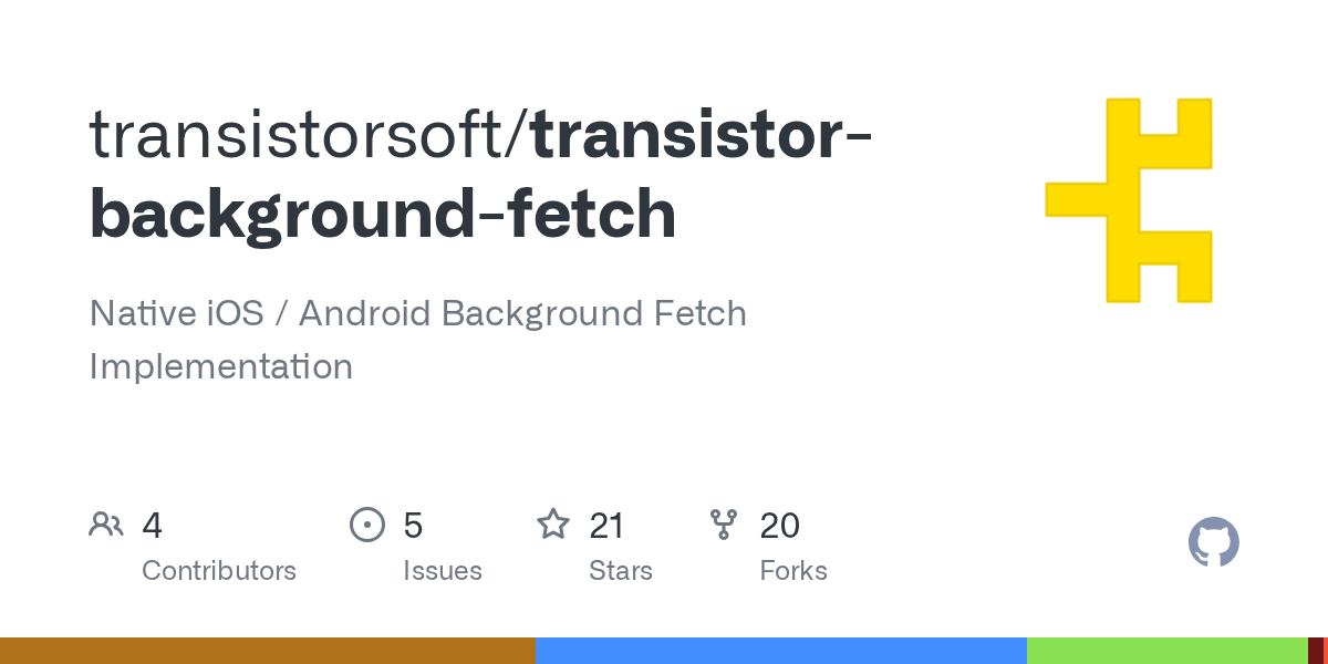 Issues · transistorsoft/transistorbackgroundfetch · GitHub