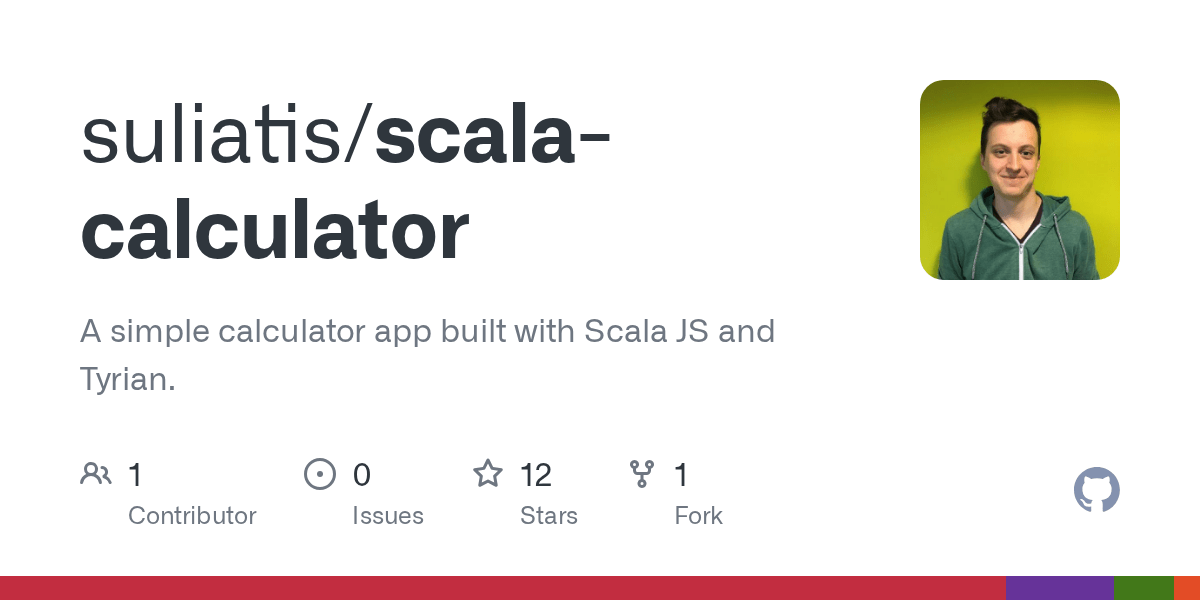 GitHub suliatis/scalacalculator A simple calculator app built with