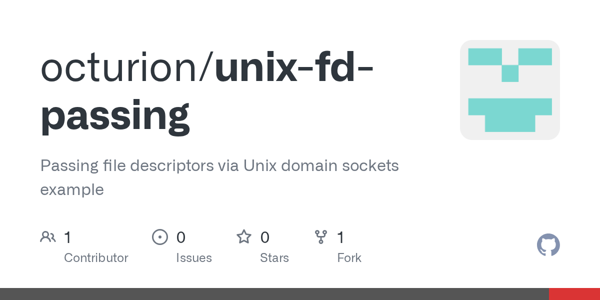 GitHub octurion/unixfdpassing Passing file descriptors via Unix