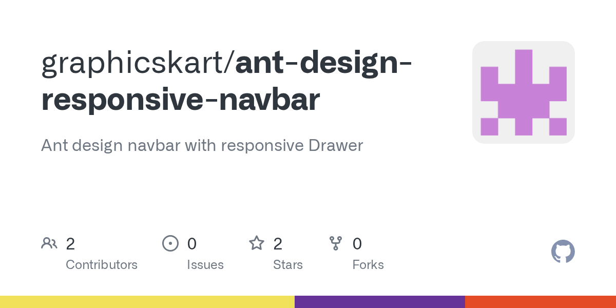 GitHub graphicskart/antdesignresponsivenavbar Ant design navbar