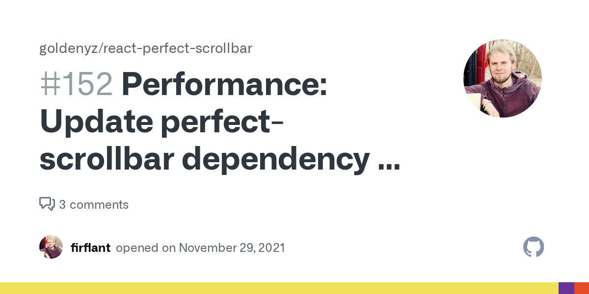 Performance Update perfectscrollbar dependency to use passive