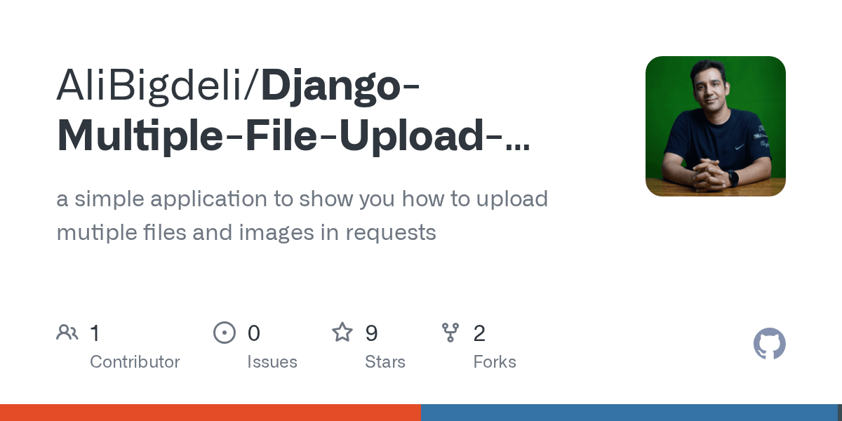 GitHub AliBigdeli/DjangoMultipleFileUploadSample a simple