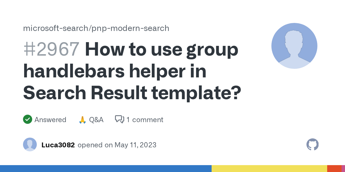 How to use group handlebars helper in Search Result template