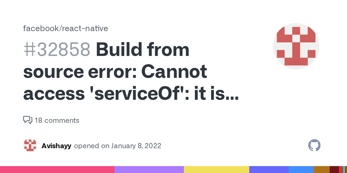 Build from source error Cannot access 'serviceOf' it is internal in