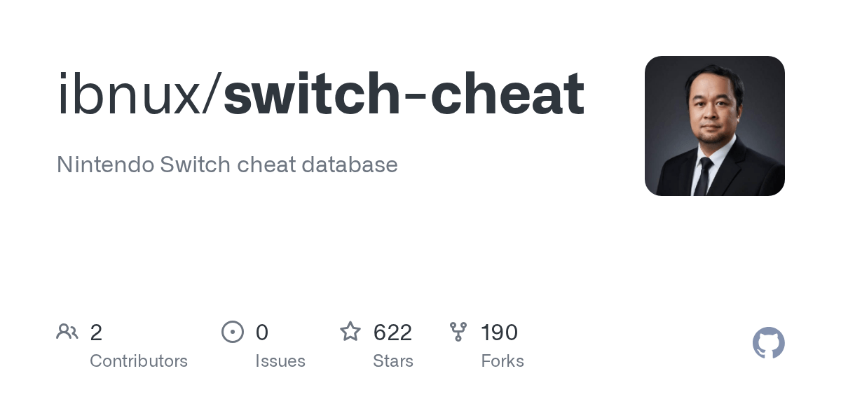 GitHub ibnux/switchcheat Nintendo Switch cheat database