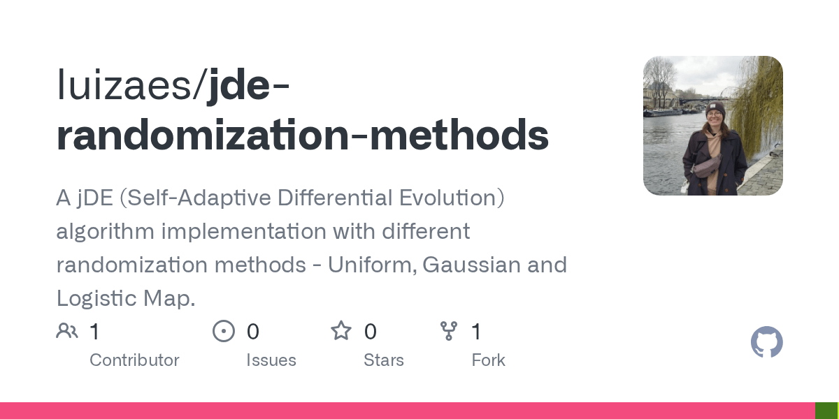 GitHub luizaes/jderandomizationmethods A jDE (SelfAdaptive