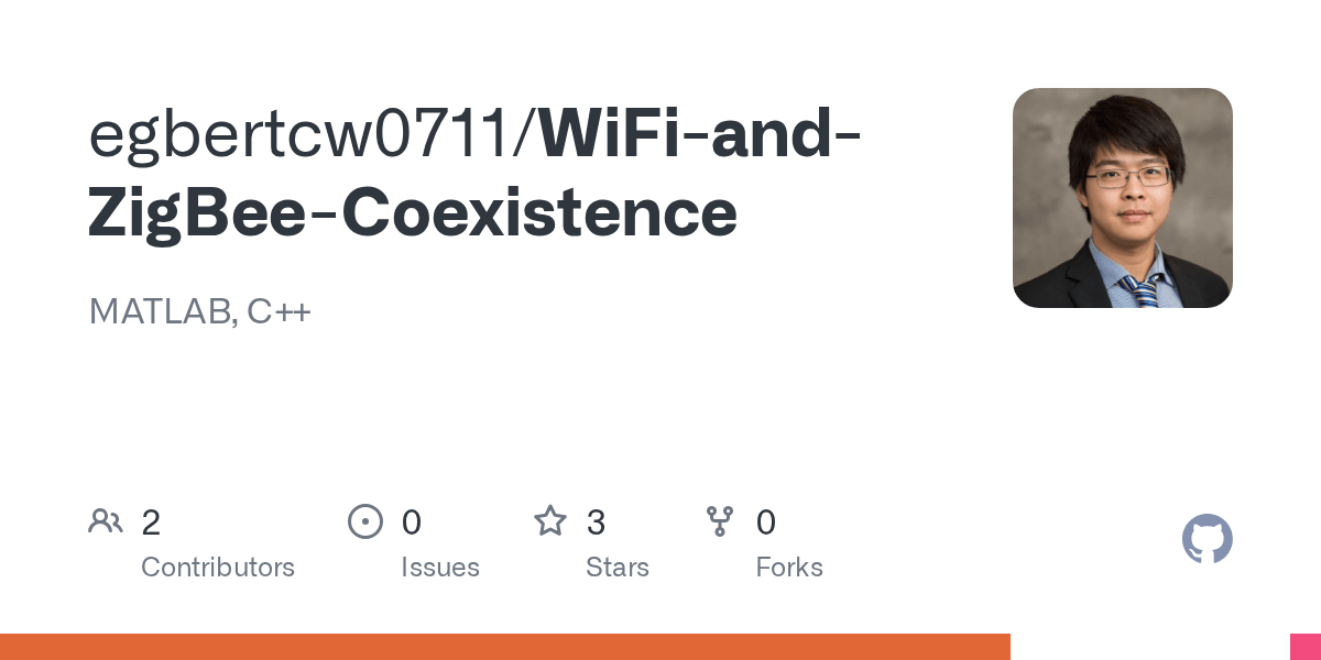 GitHub egbertcw0711/WiFiandZigBeeCoexistence MATLAB, C++