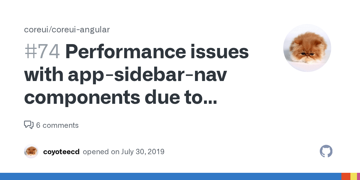 Performance issues with appsidebarnav components due to ngClass bindings · Issue 74 · coreui