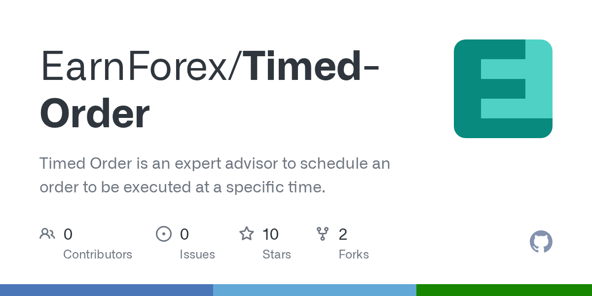 GitHub - EarnForex/Timed-Order: Timed Order is an expert advisor to