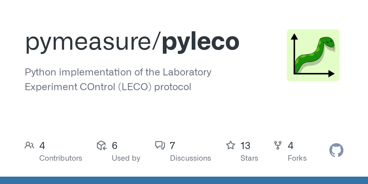GitHub pymeasure/pyleco Python implementation of the Laboratory