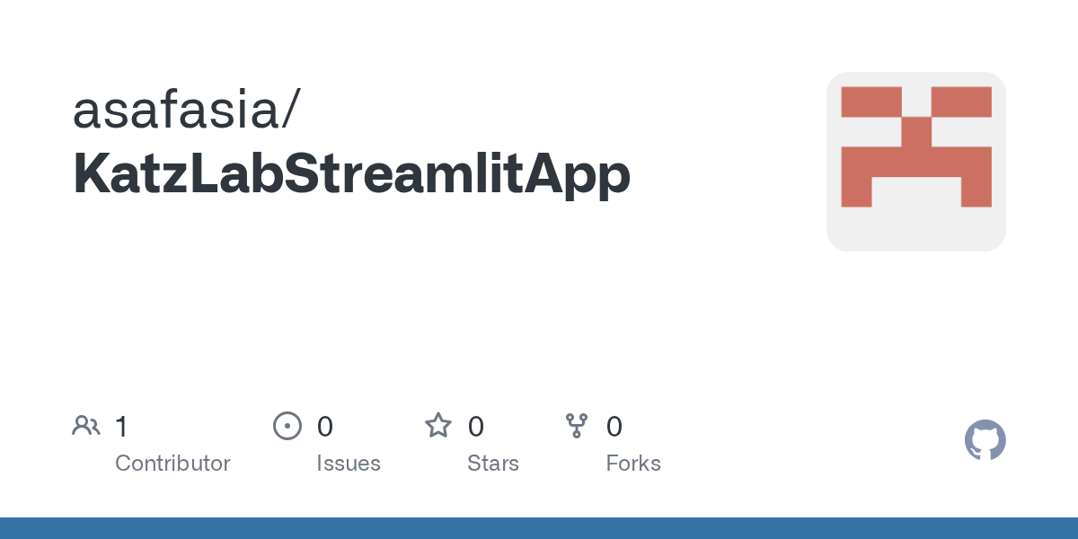 GitHub asafasia/KatzLabStreamlitApp