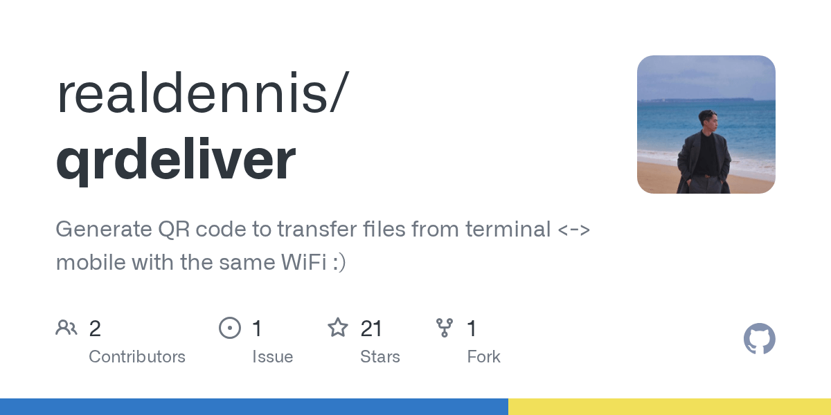 GitHub realdennis/qrdeliver Generate QR code to