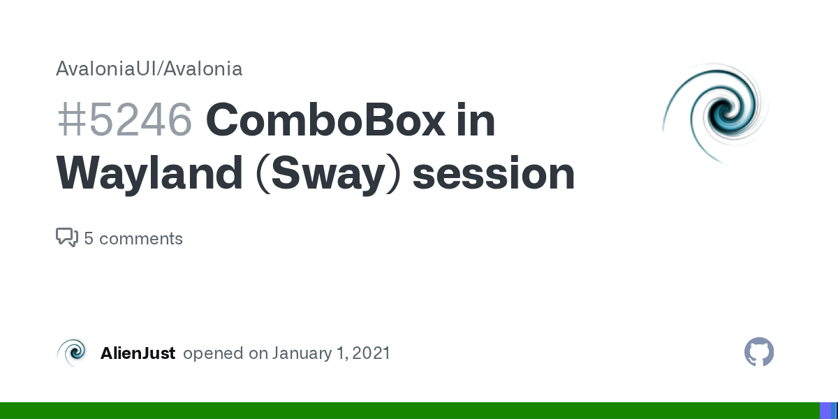 ComboBox in Wayland (Sway) session · Issue 5246 · AvaloniaUI/Avalonia