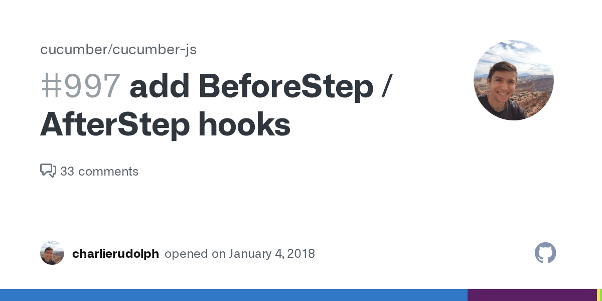 add BeforeStep / AfterStep hooks · Issue 997 · cucumber/cucumberjs