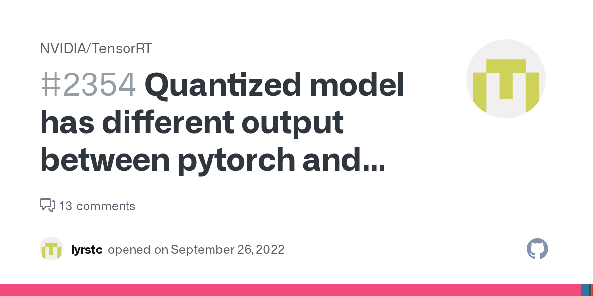 Quantized model has different output between pytorch and onnx · Issue