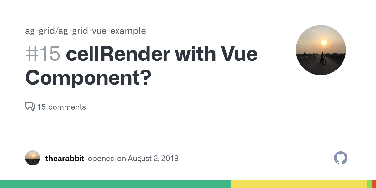 cellRender with Vue Component? · Issue 15 · aggrid/aggridvue