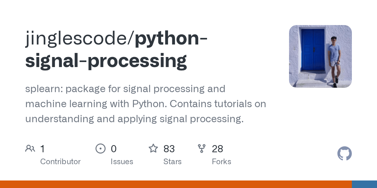 GitHub jinglescode/pythonsignalprocessing splearn package for