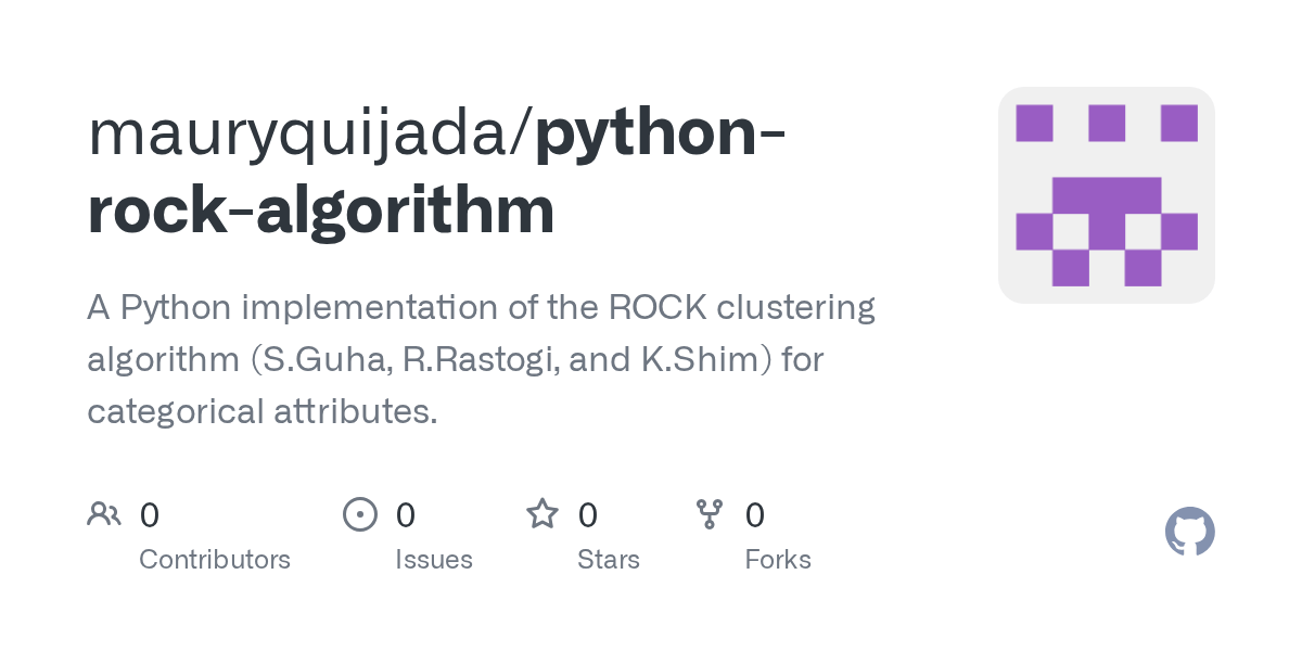 GitHub mauryquijada/pythonrockalgorithm A Python implementation of
