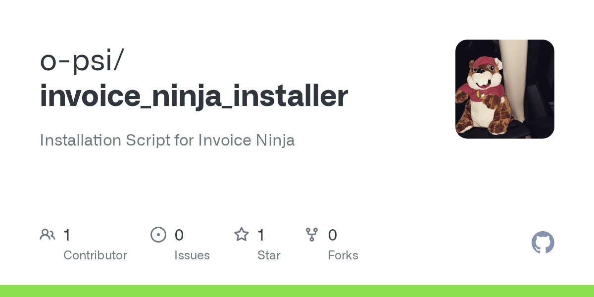 GitHub opsi/invoice_ninja_installer Installation Script for Invoice