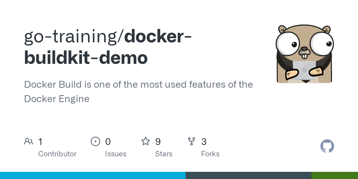 GitHub gotraining/dockerbuildkitdemo Docker Build is one of the most used features of the