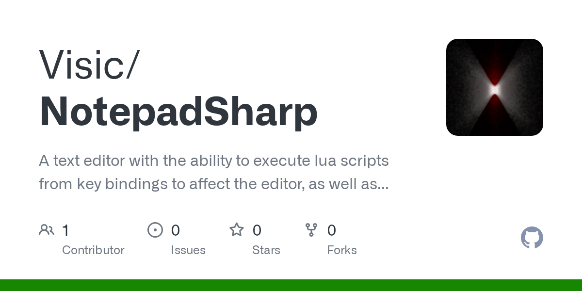GitHub Visic/NotepadSharp A text editor with the ability to execute