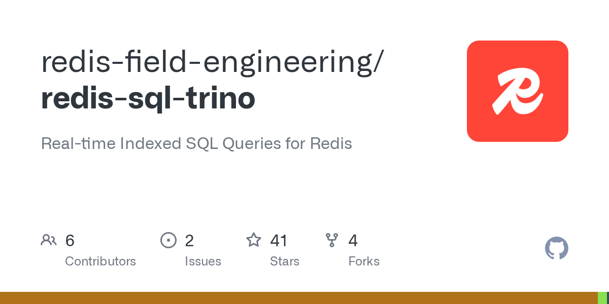 GitHub redisfieldengineering/redissqltrino Realtime Indexed SQL