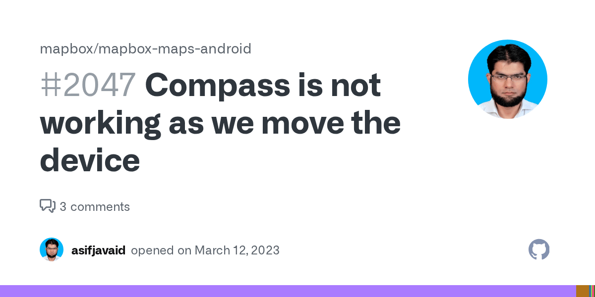 Compass is not working as we move the device · Issue 2047 · mapbox/mapboxmapsandroid · GitHub