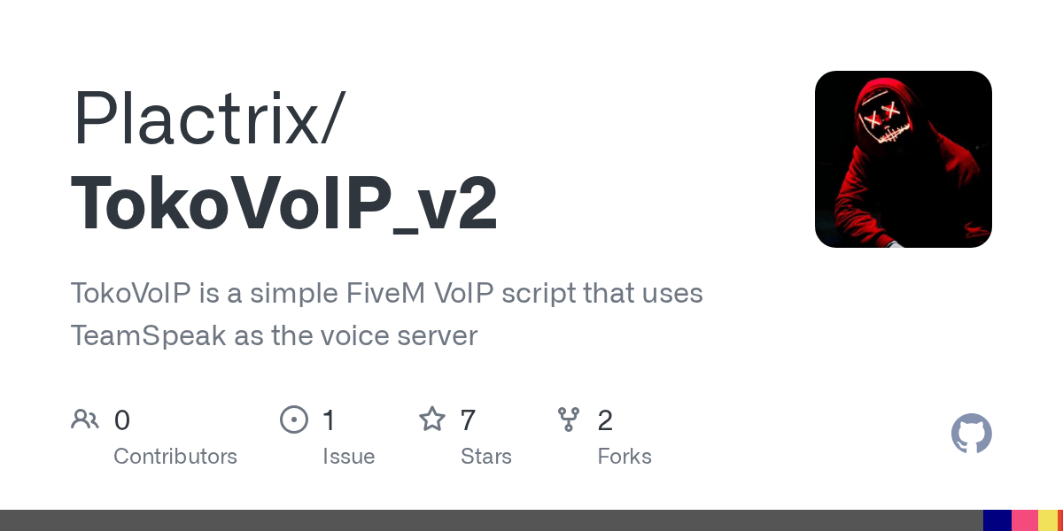 GitHub Plactrix/TokoVoIP_v2 TokoVoIP is a simple FiveM VoIP script