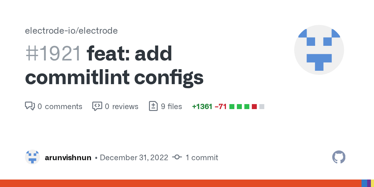 feat add commitlint configs by arunvishnun · Pull Request 1921