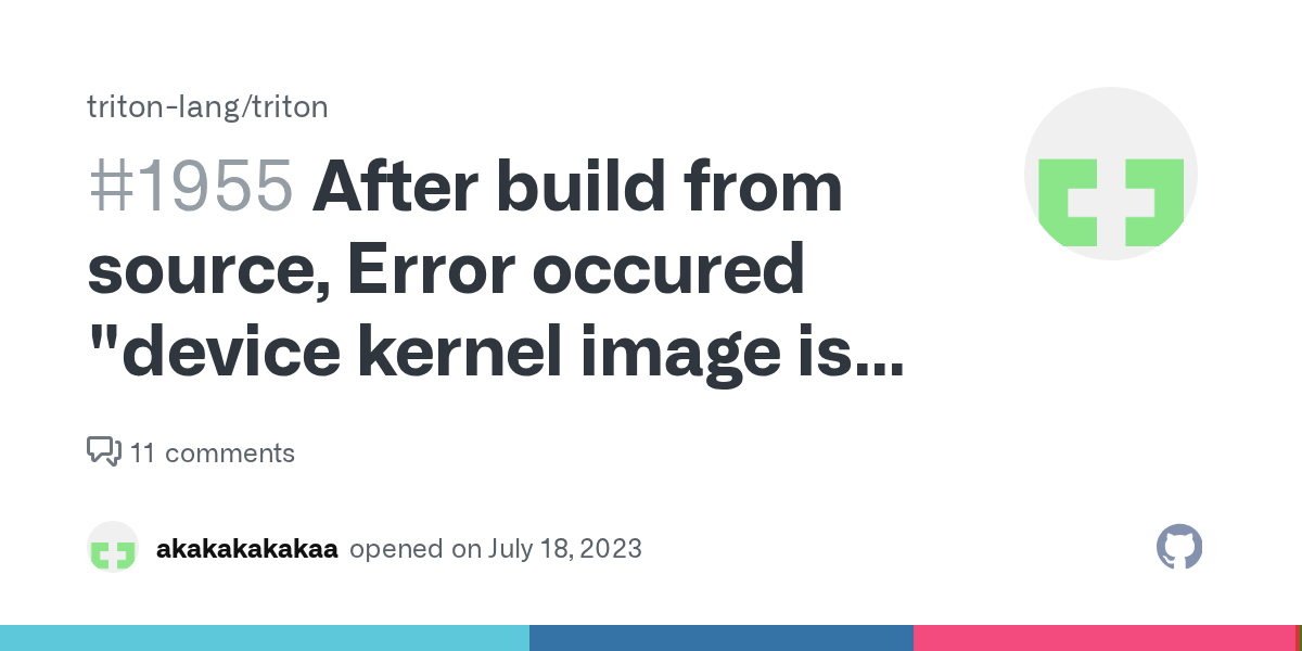 After build from source, Error occured "device kernel image is invalid