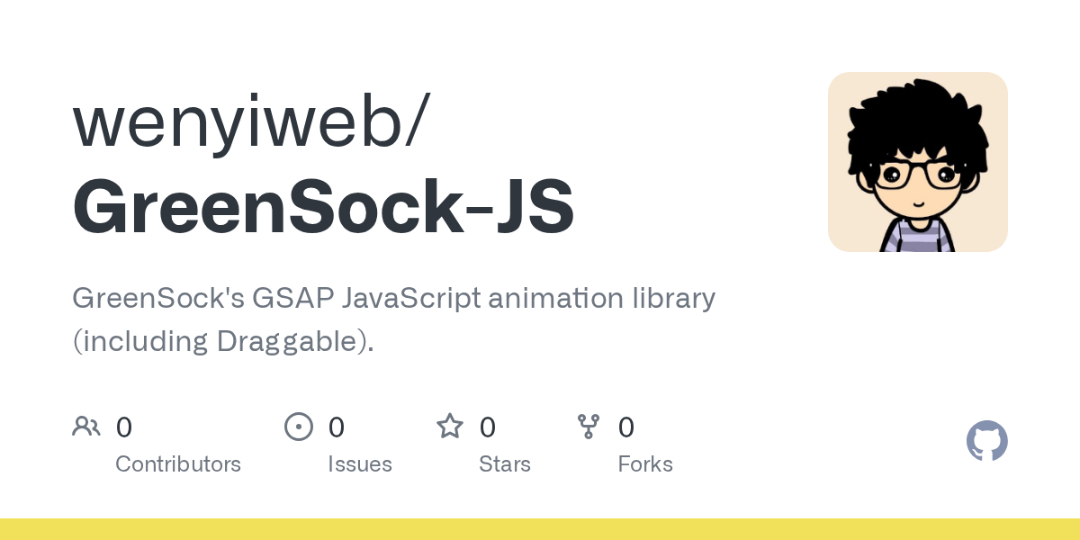 GitHub wenyiweb/GreenSockJS GreenSock's GSAP JavaScript animation