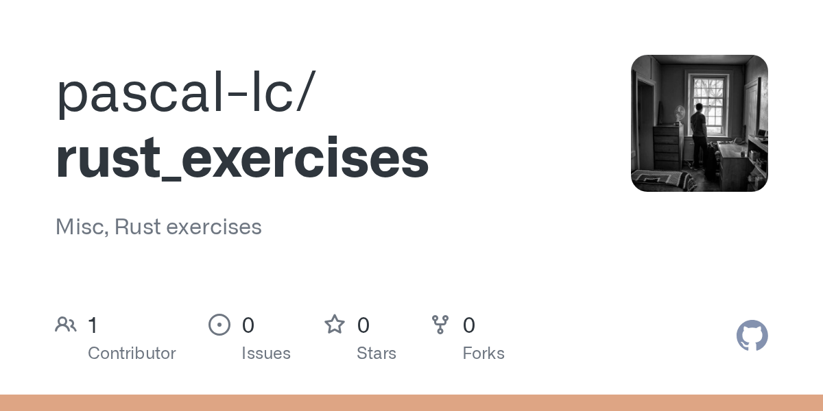 GitHub pascallc/rust_exercises Misc, Rust exercises