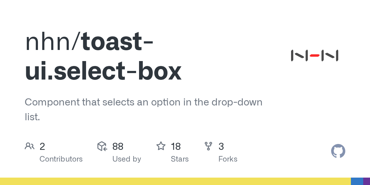 GitHub nhn/toastui.selectbox Component that selects an option in