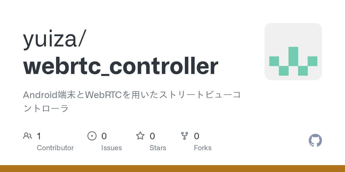 GitHub yuiza/webrtc_controller Android端末とRTCを用いたストリートビューコントローラ