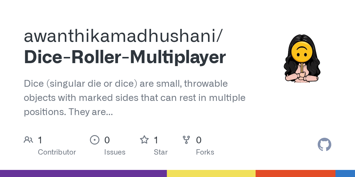 GitHub awanthikamadhushani/DiceRollerMultiplayer Dice (singular die or dice) are small