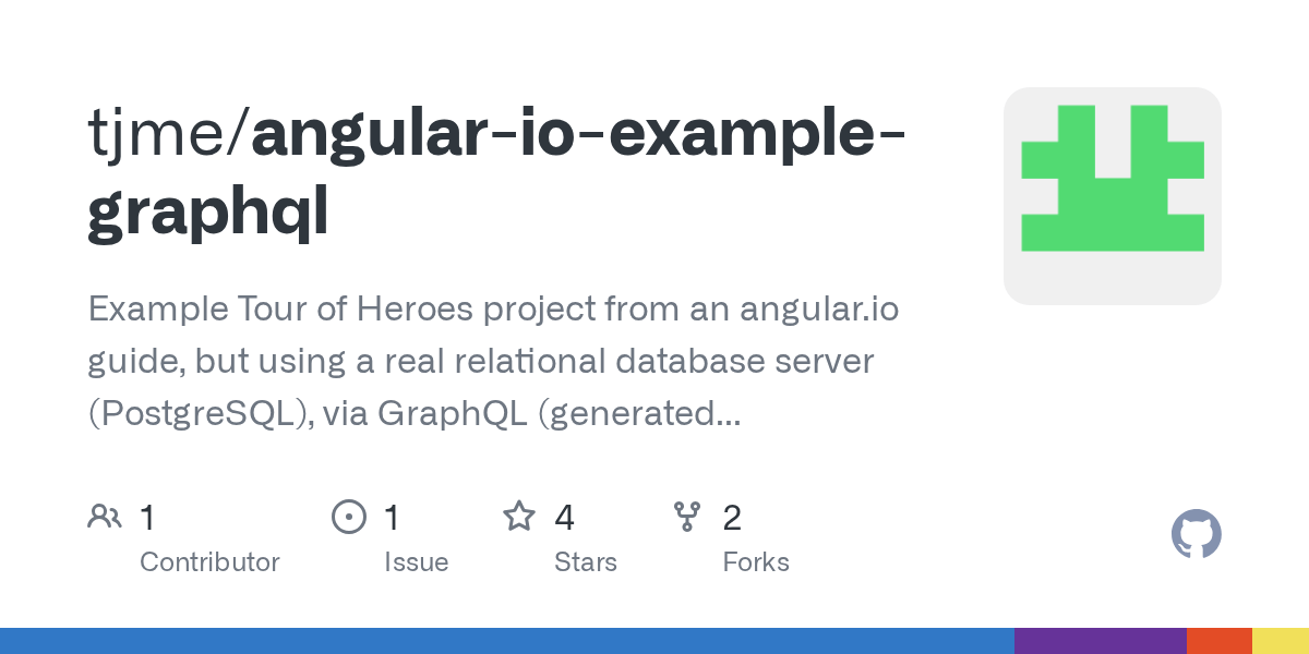 GitHub tjme/angularioexamplegraphql Example Tour of Heroes