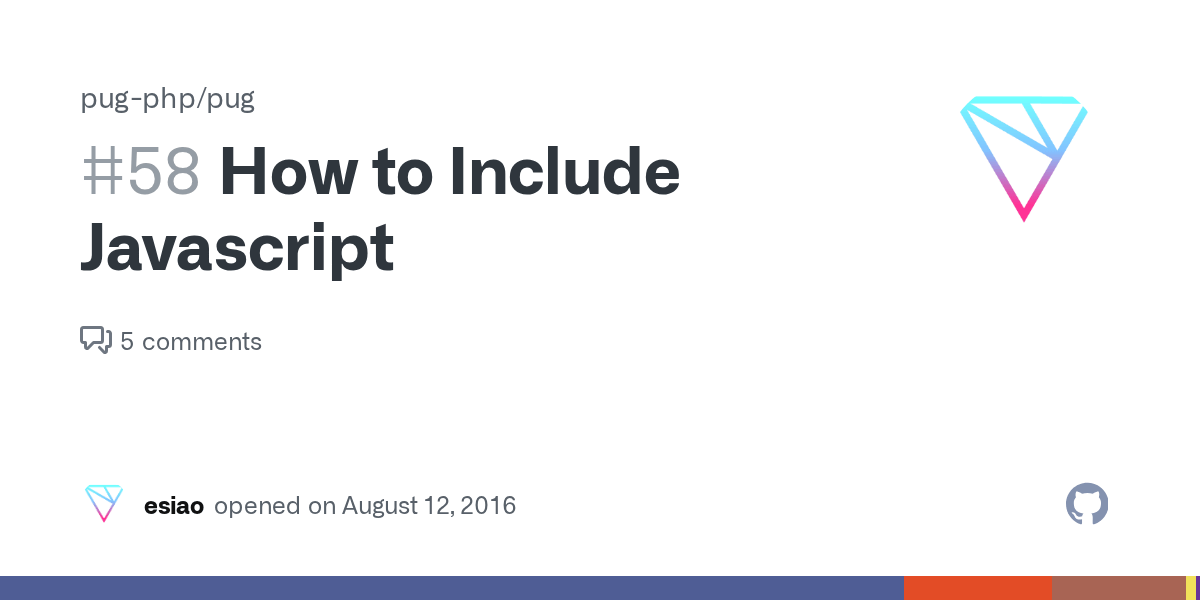 How to Include Javascript · Issue 58 · pugphp/pug · GitHub
