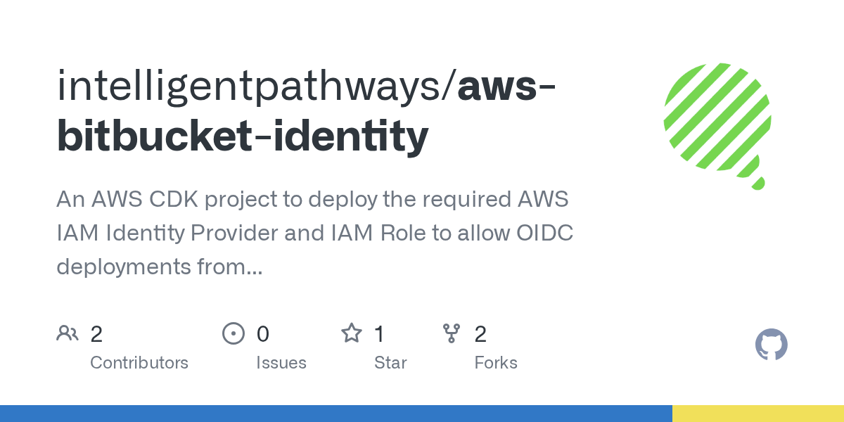 GitHub intelligentpathways/awsbitbucketidentity An AWS CDK project