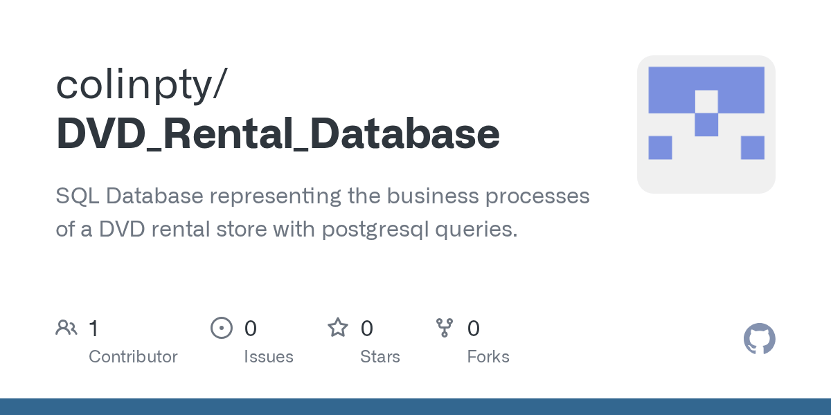 DVD_Rental_Database/DVD_Rental_Queries_1.sql at main · colinpty/DVD