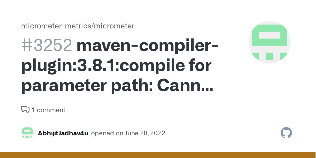 for parameter path Cannot find