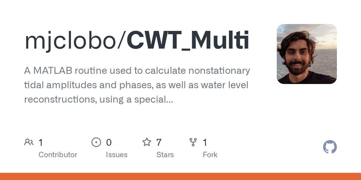 GitHub mjclobo/CWT_Multi A MATLAB routine used to calculate