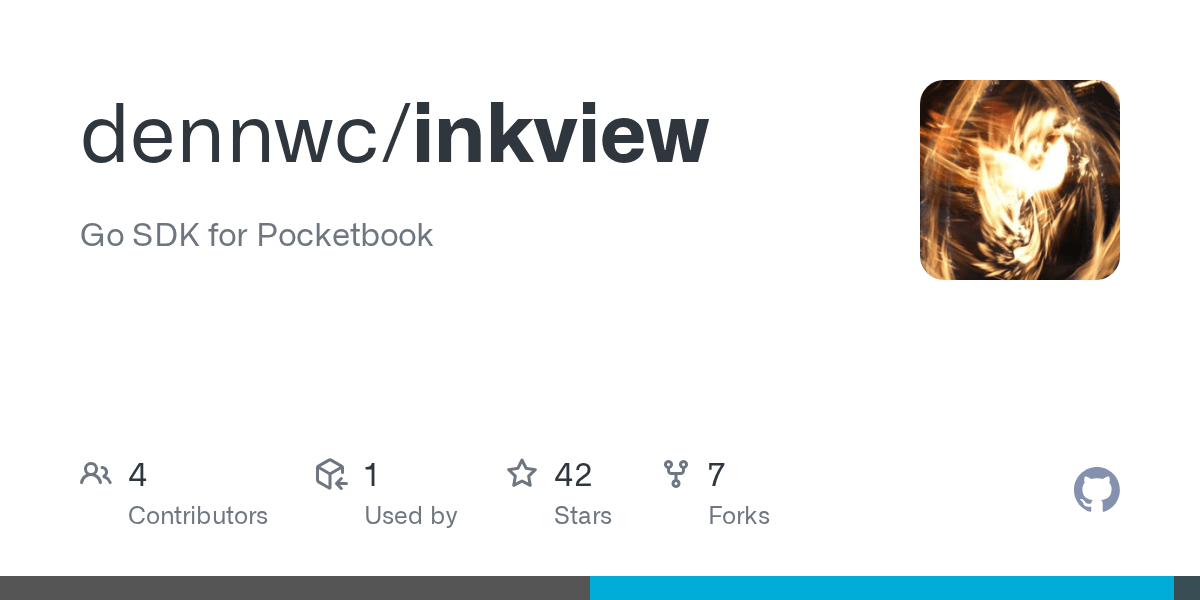 GitHub dennwc/inkview Go SDK for Pocketbook